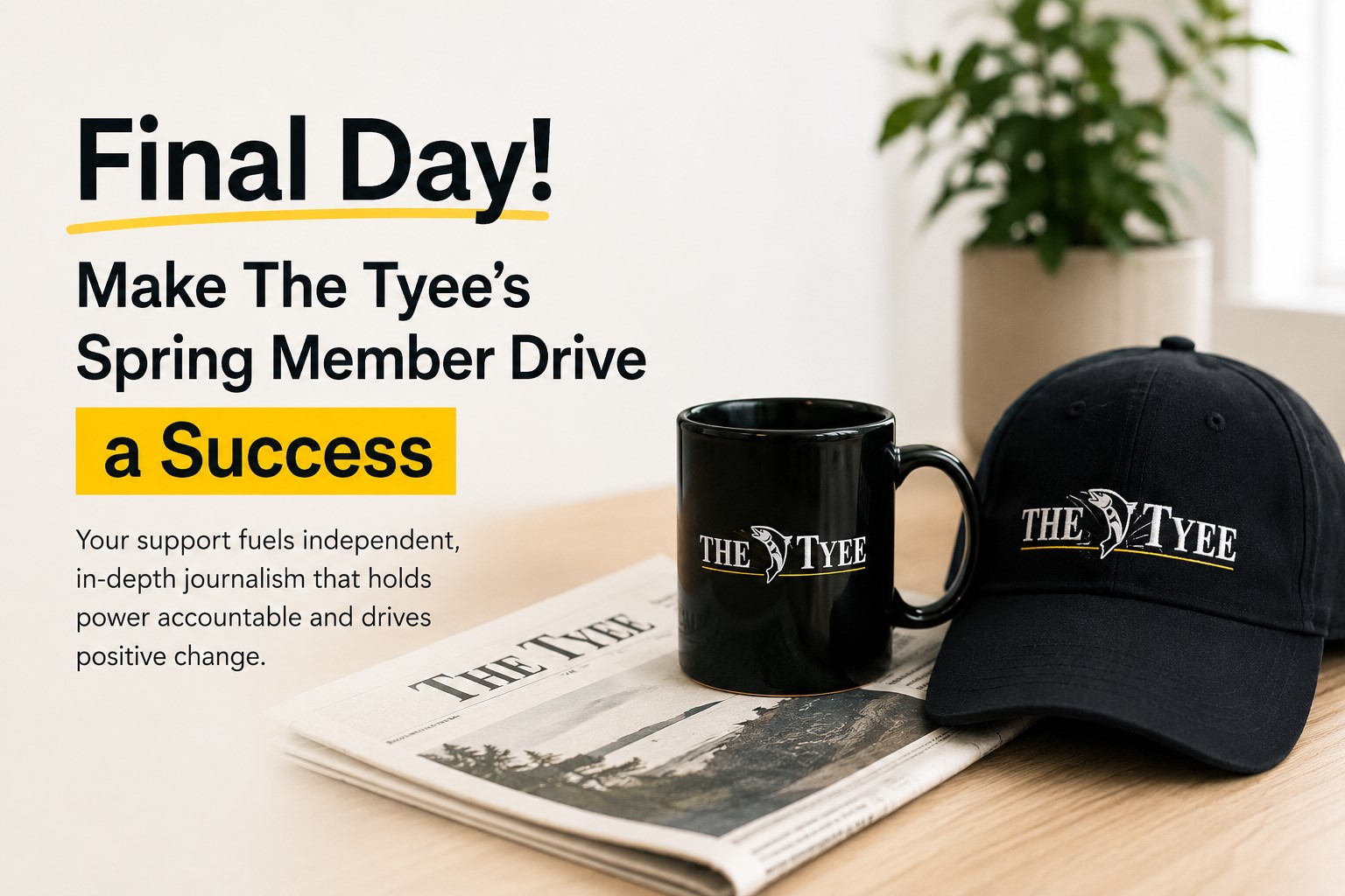 Final Day of Spring Fundraising Drive as The Tyee Seeks Strong Member Support