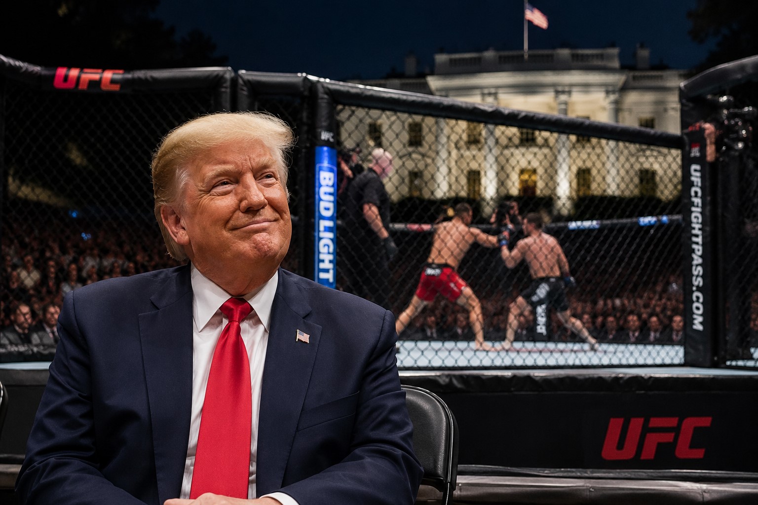 Trump Celebrates 80th Birthday With Ringside Appearance at White House UFC Event