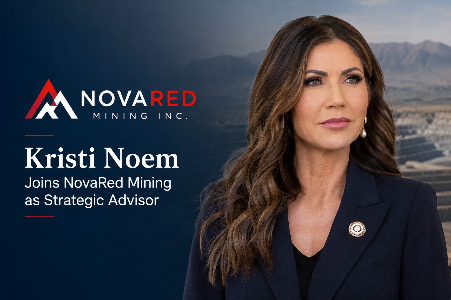 B.C. Mining Company Appoints Kristi Noem as Strategic Advisor