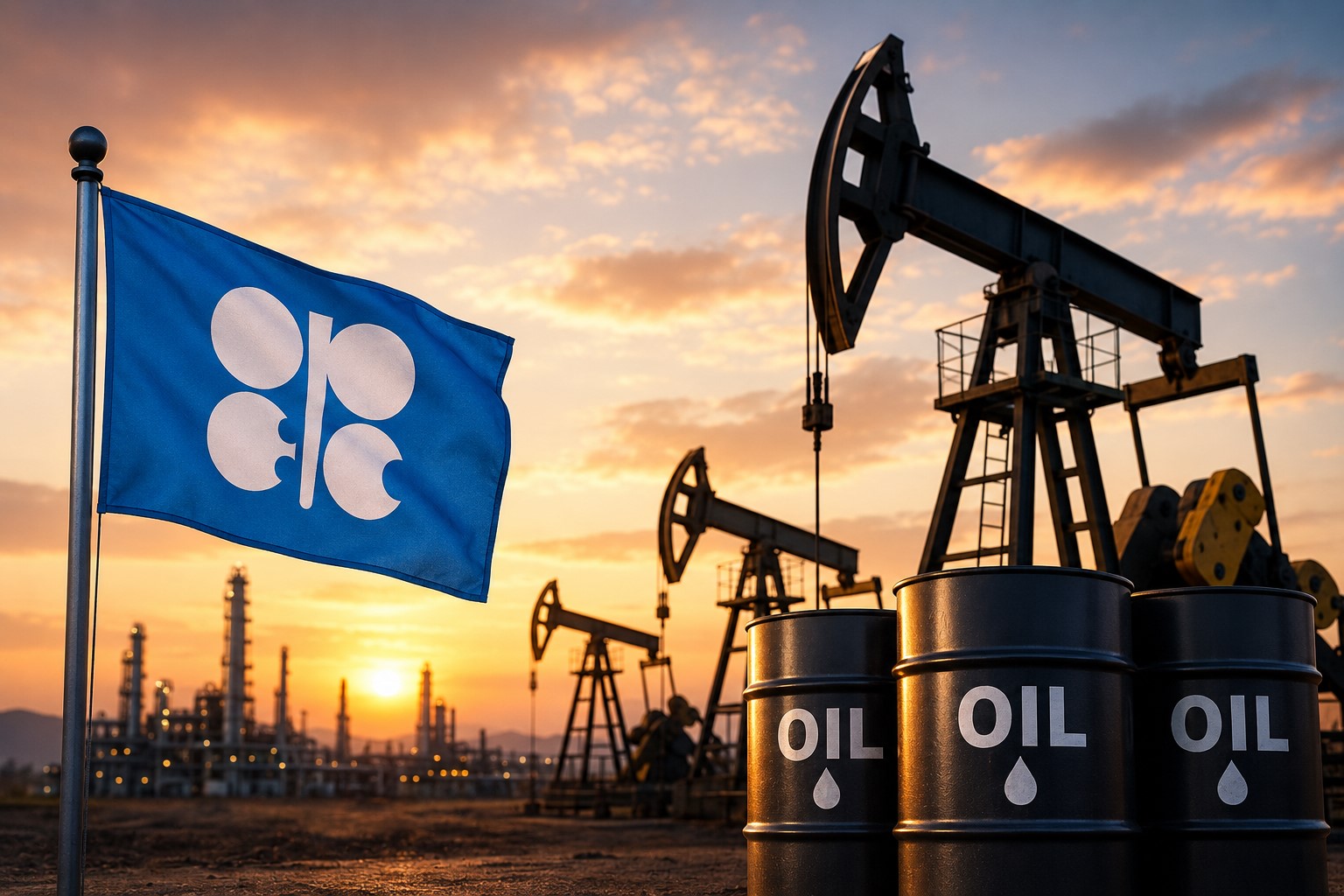 Seven OPEC+ Nations Approve Modest Oil Output Increase as Prices Decline