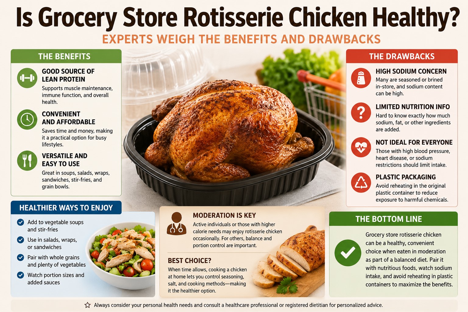 Should You Buy Rotisserie Chicken? Expert Weighs the Pros and Cons