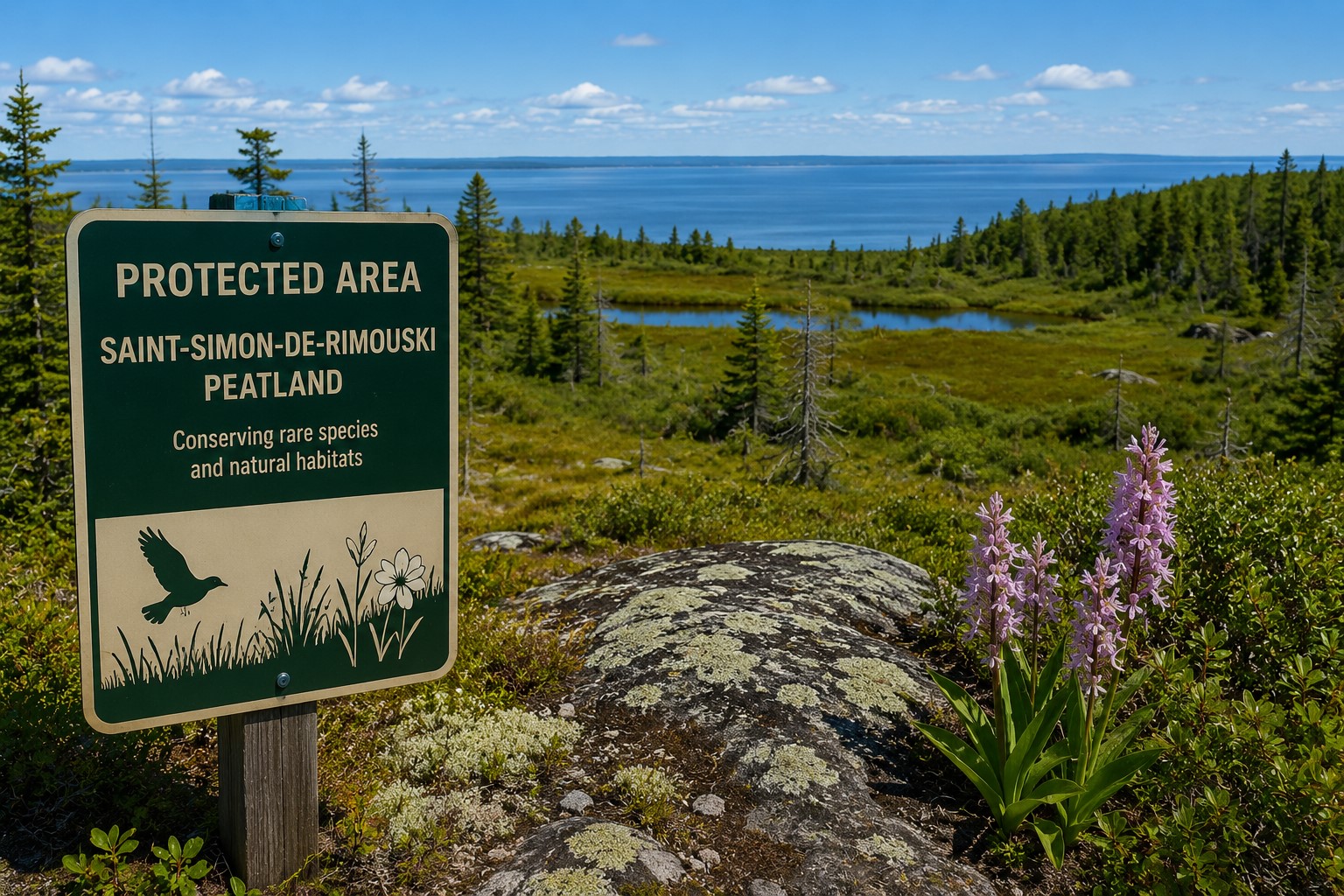 Rare Peatland in Saint-Simon-de-Rimouski Granted Protected Status