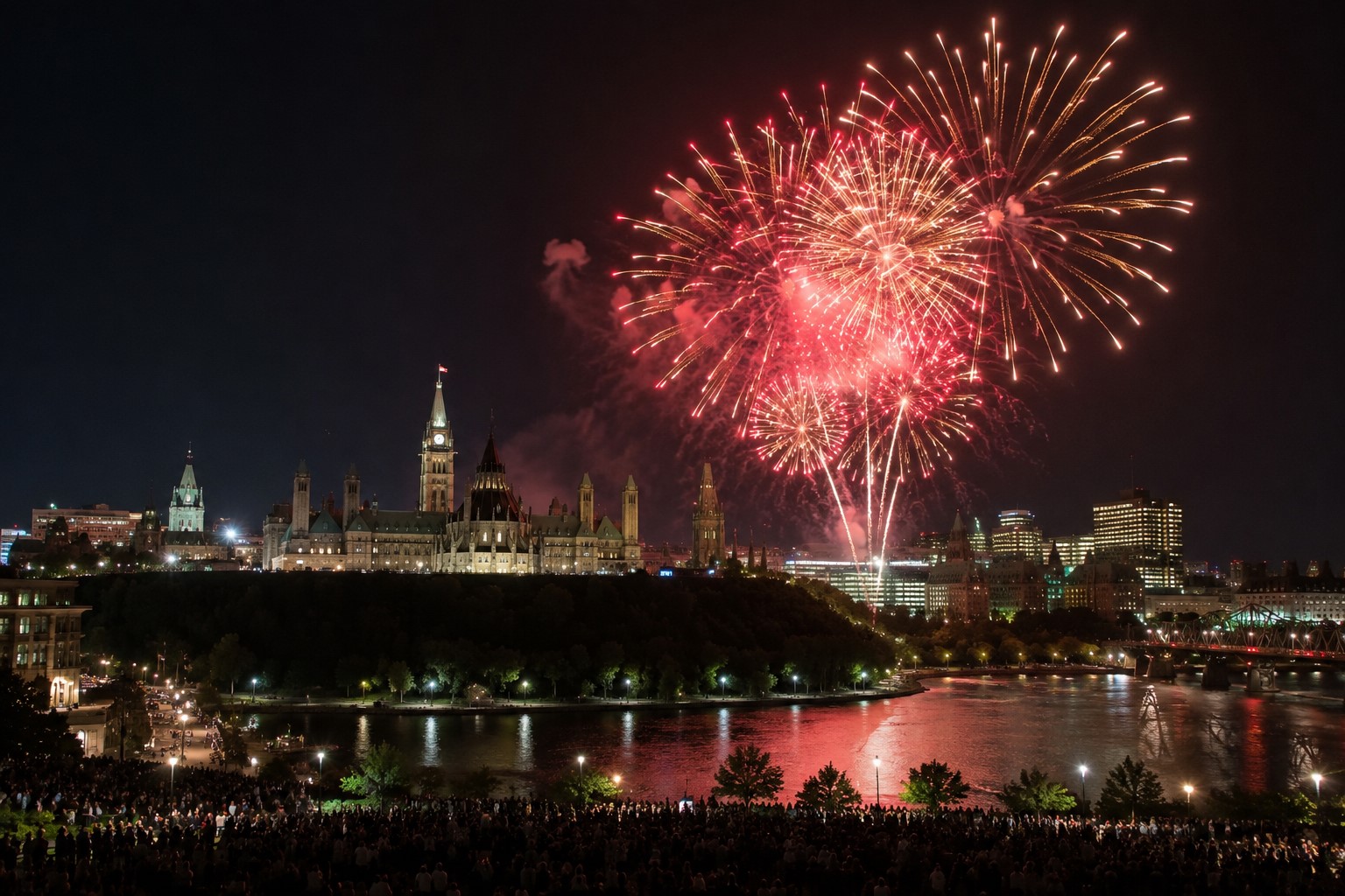 Unexpected Late-Night Fireworks Display in Ottawa Stuns Residents and City Councillors