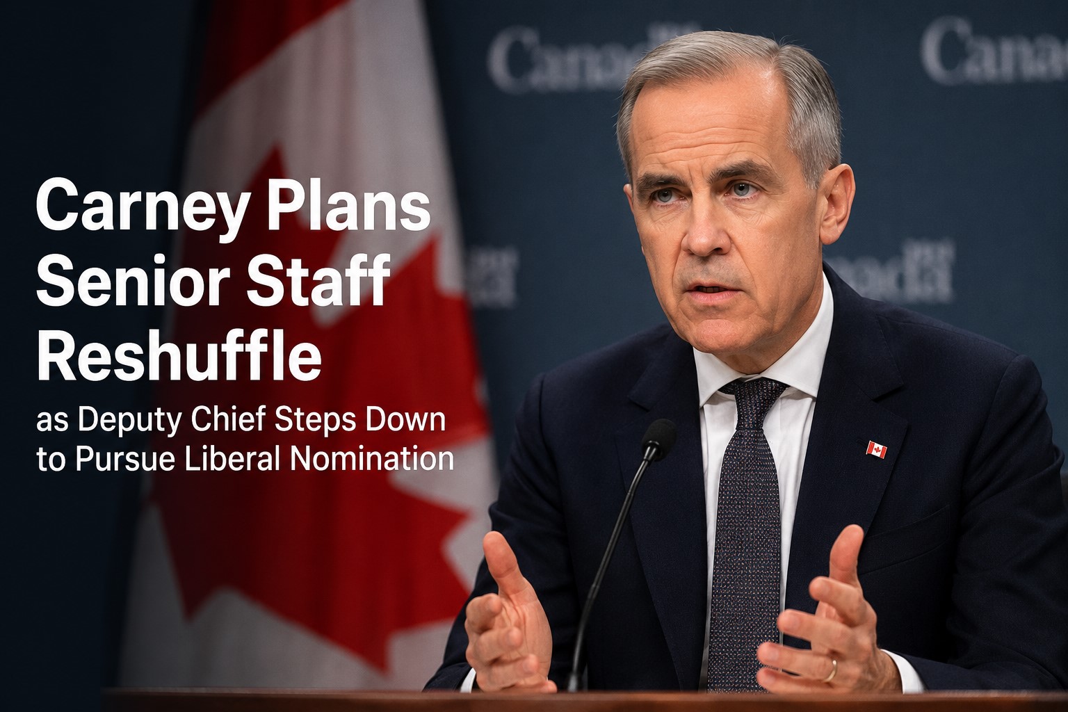 Carney Plans Senior Staff Reshuffle as Deputy Chief Steps Down to Pursue Liberal Nomination