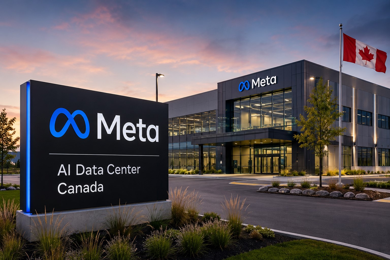 **Best Heading:**  **Meta to Build Largest AI Data Center in Canada with Multi-Billion-Dollar Investment**