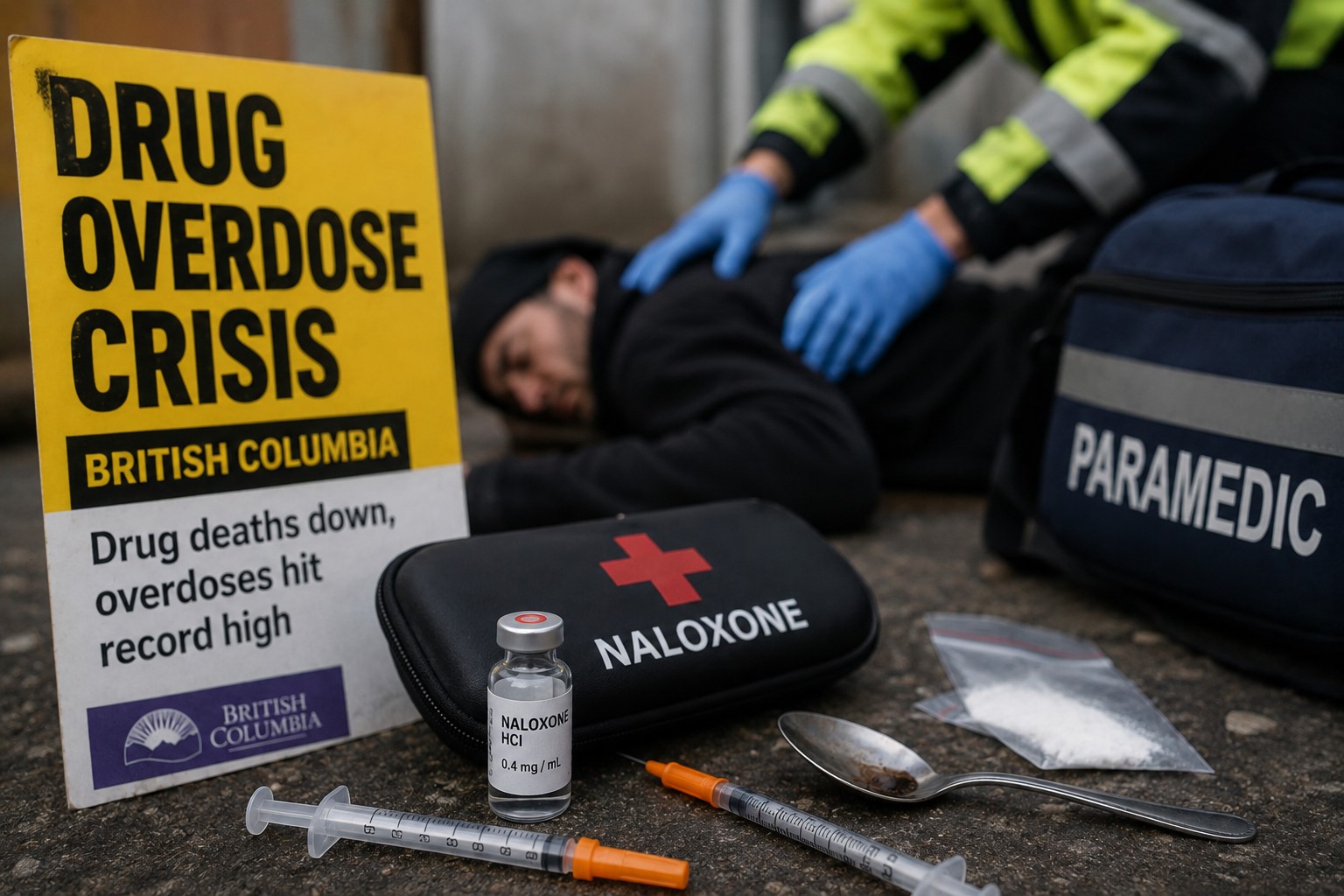 B.C. Drug Deaths Decline Even as Overdose Cases Reach Record Highs