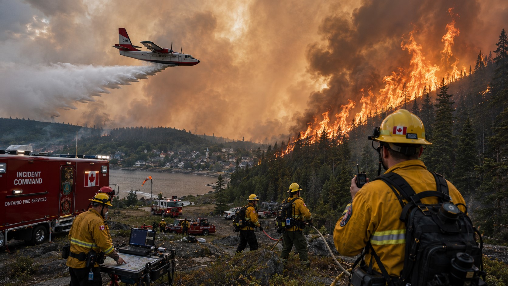 Canada Breaking News: Ontario Intensifies Wildfire Response as Fires Continue to Spread
