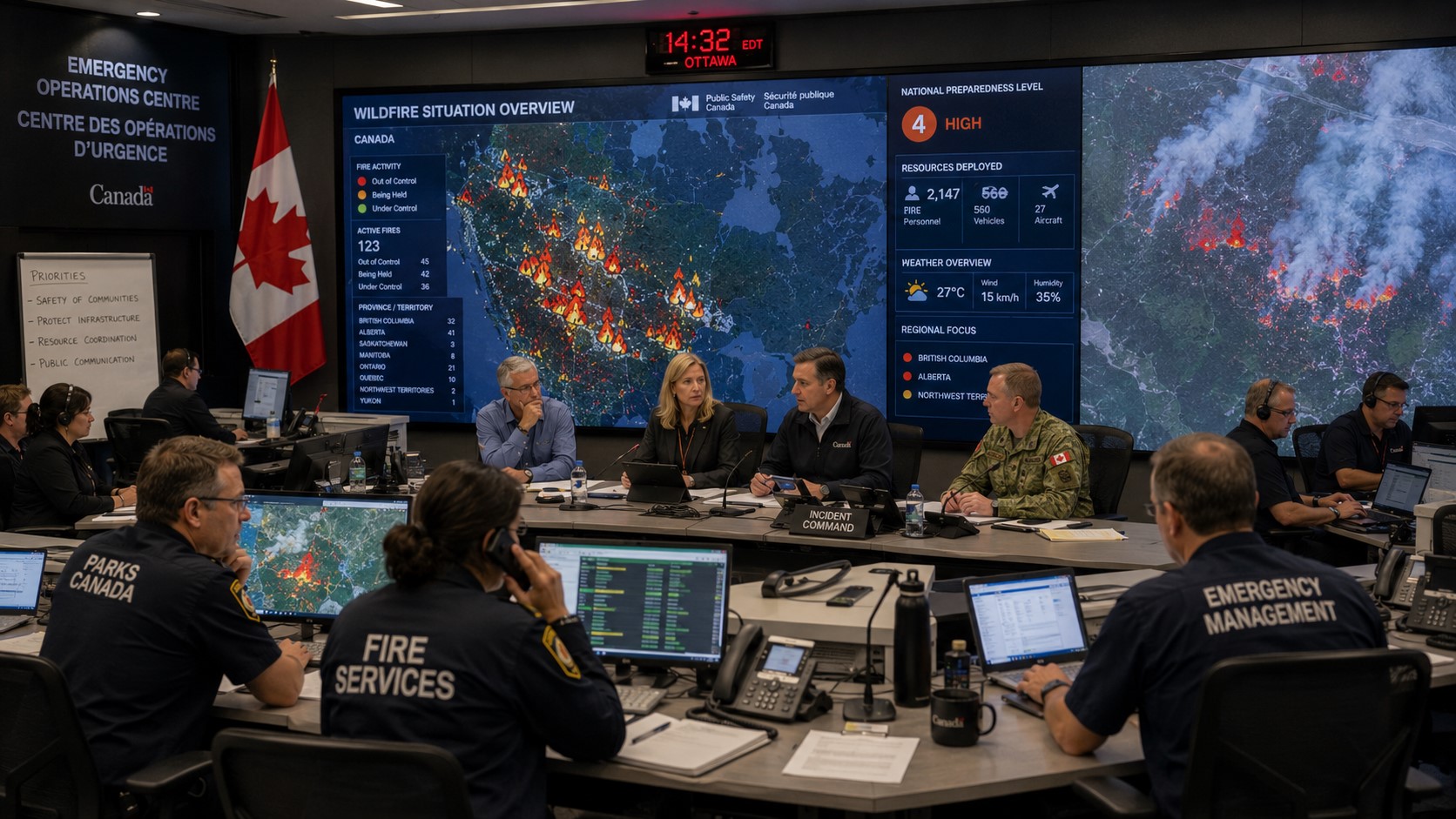 Canada Breaking News: Federal Emergency Response Intensifies as Wildfires Spread Across Canada