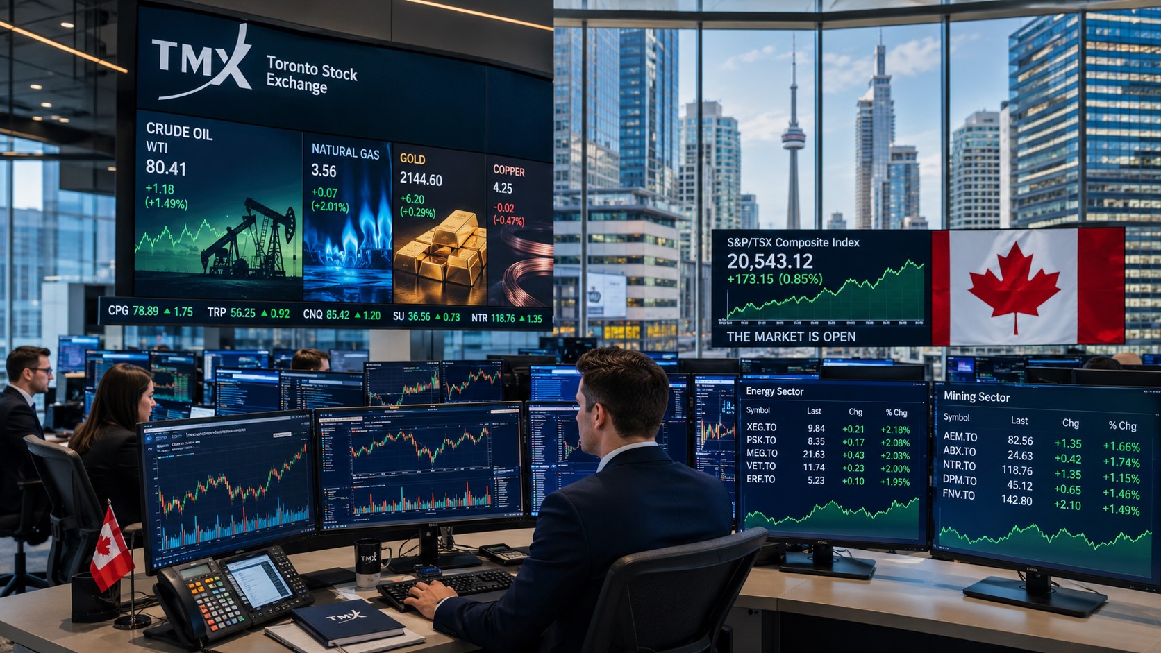 Canada Business News: Resource Stocks Drive TSX Higher as Markets Rebound