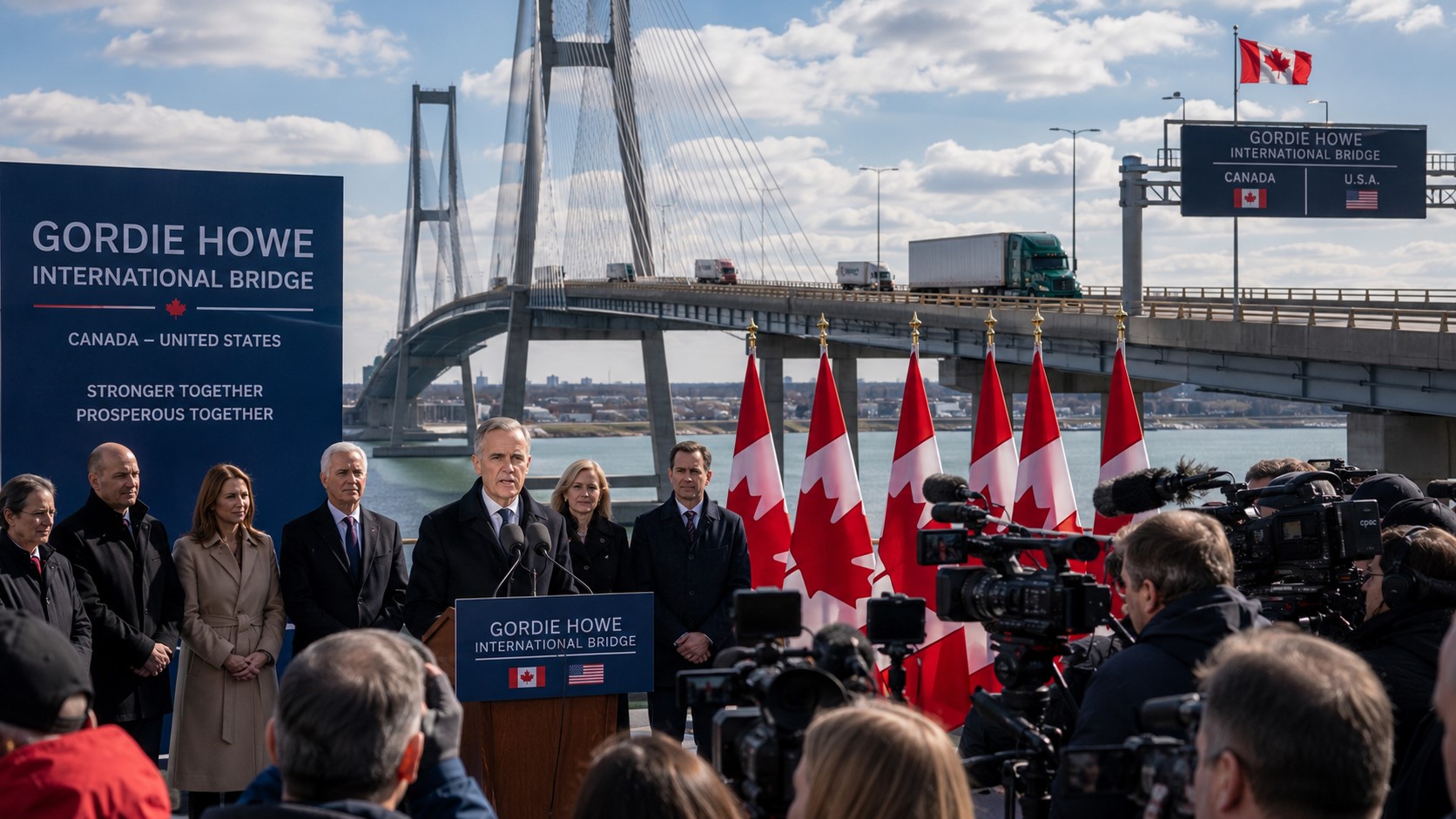 Gordie Howe Bridge Deal Puts Ottawa Under Political Pressure