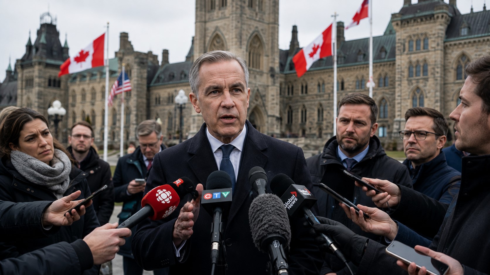 Canada Set to Announce Retaliatory Tariffs as Carney Takes Harder Line on U.S.