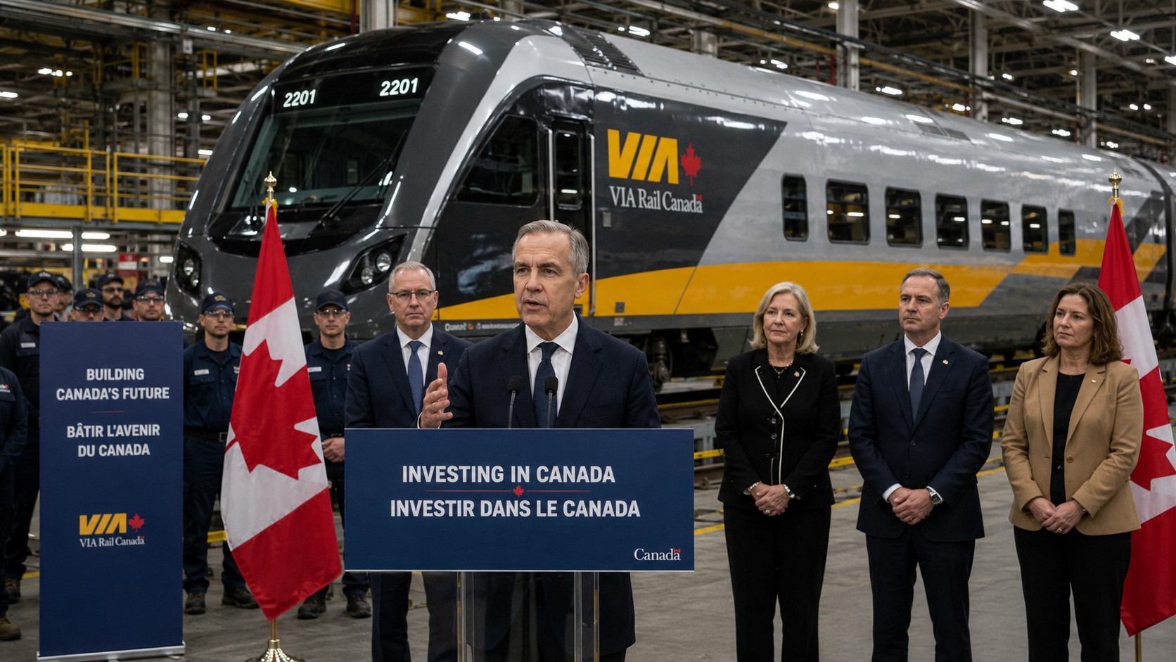 Carney Unveils $4.7 Billion VIA Rail Investment as Canada Pushes Buy Canadian Strategy