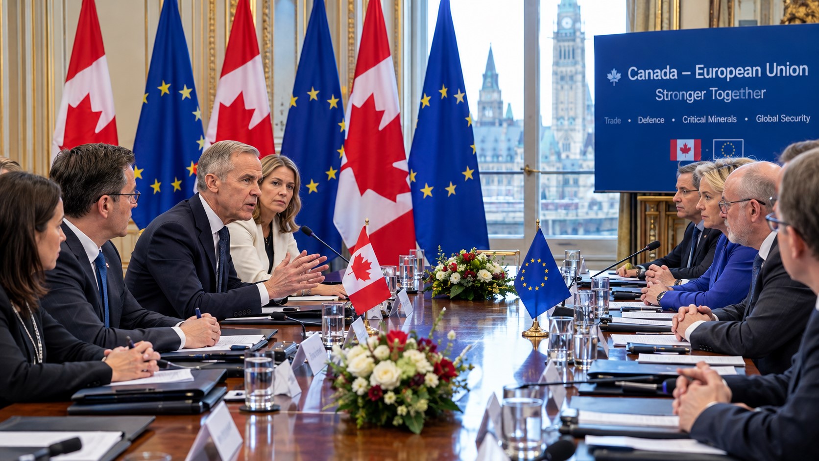 Carney Pushes for New Canada-EU Alliance as Ottawa Looks Beyond U.S. Trade Ties