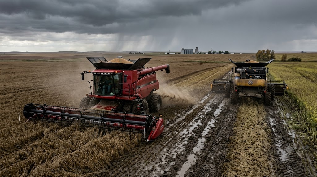 Heavy Rain Delays Canadian Harvest as Crop Quality Comes Under Pressure