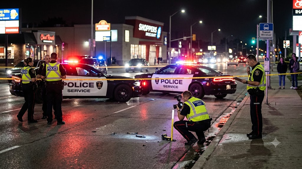 Windsor Police Investigate Fatal Pedestrian Collision on Tecumseh Road East