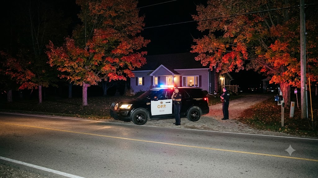 Ontario Home Invasion: Two Masked Suspects Flee After Shotgun Discharged in Zorra Township